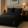 Czarna Poszwa Adamaszek 160x200 Hoteline Deco™ Collection