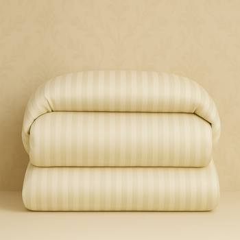 Beżowa Poszwa Adamaszek 160x200  Hoteline Deco™ Collection