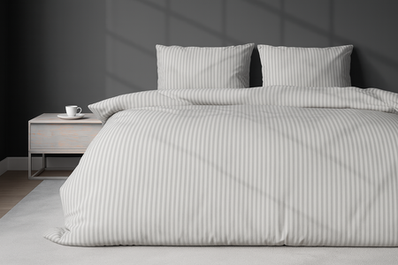 Jasnoszara Poszwa Adamaszek 200x200  Hoteline Deco™ Collection