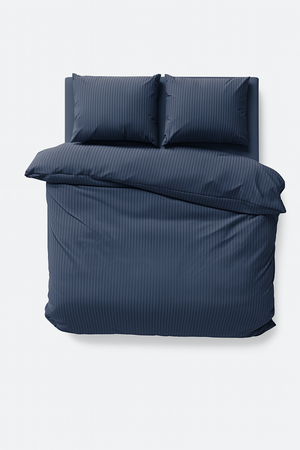 Niebieska (Denim) Poszewka Adamaszek 70x80  Hoteline Deco™ Collection