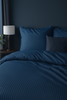 Niebieska (Denim) Poszewka Adamaszek 70x80  Hoteline Deco™ Collection