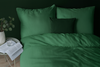 Ciemnozielona Poszwa Adamaszek 160x200  Hoteline Deco™ Collection