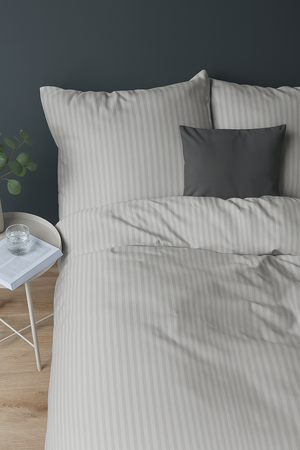Jasnoszara Poszewka Adamaszek 50x70  Hoteline Deco™ Collection