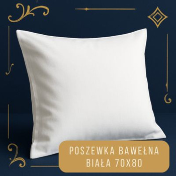 Biela obliečka bavlna 70×80