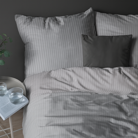 Szara Poszewka Adamaszek 70x80 Hoteline Deco™ Collection