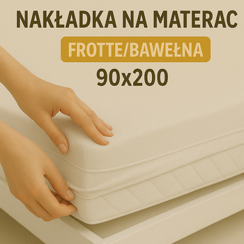 Nakładka na materac Frotte/Bawełna 90x200