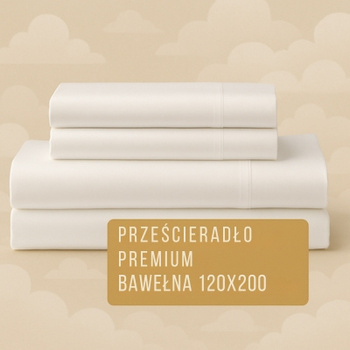 Prześcieradło Premium Bawełna 120x200