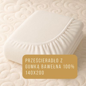 Prześcieradło z gumką 140x200
