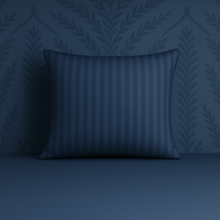 Niebieska (Denim) Poszewka Adamaszek 50x70  Hoteline Deco™ Collection